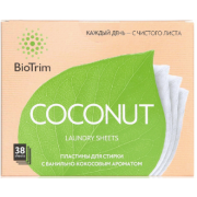 ПЛАСТИНЫ ДЛЯ СТИРКИ BioTrim COCONUT, 38 штук